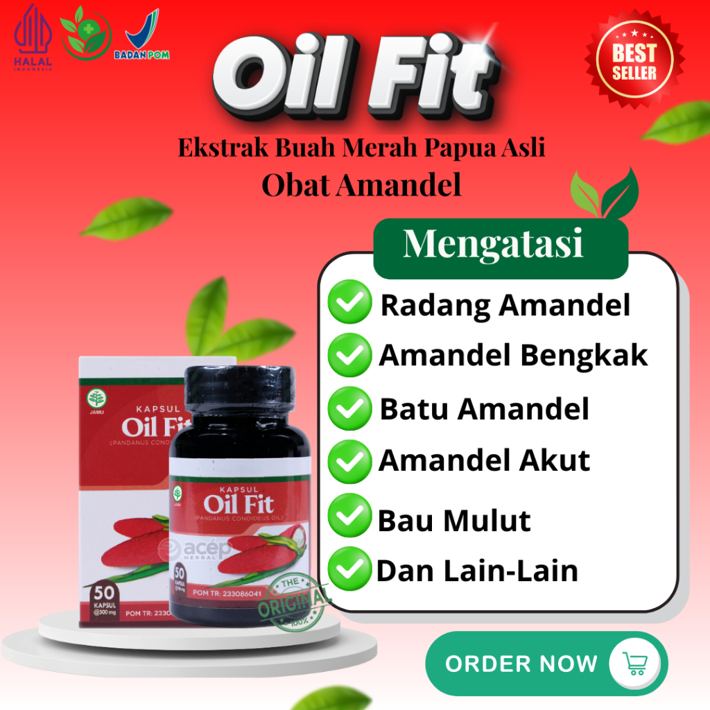 Oil Fit Original Obat Amandel Seperti Radang Amandel || Amandel Bengkak || Amandel Akut