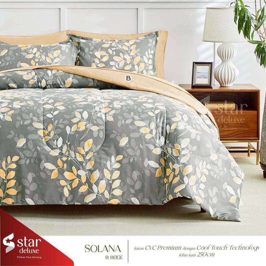 BEDCOVER SET SPREI KATUN CVC STAR - ISTANA SPREI DEPOK - BEDCOVER HOMEMADE