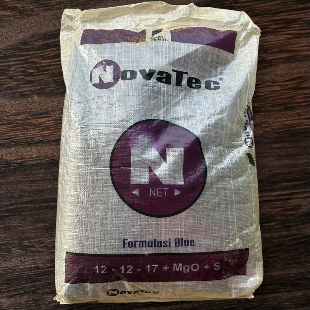 PUPUK NOVATEC 25 Kg  Kanduangan 12-12-17+ MgO+S .. Bebas Klorin dan DMPP