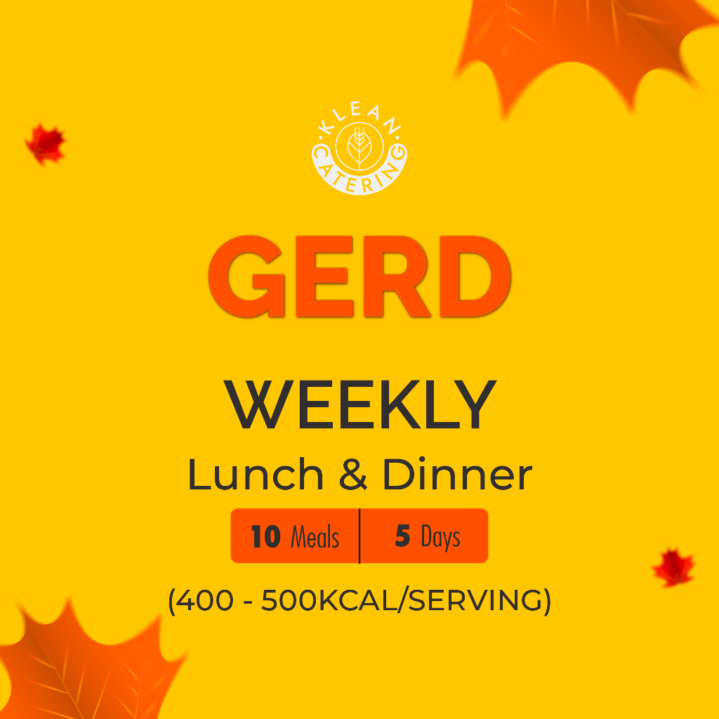 Klean Gerd Diet Catering Sehat - Weekly (10 Meals/5 Days)