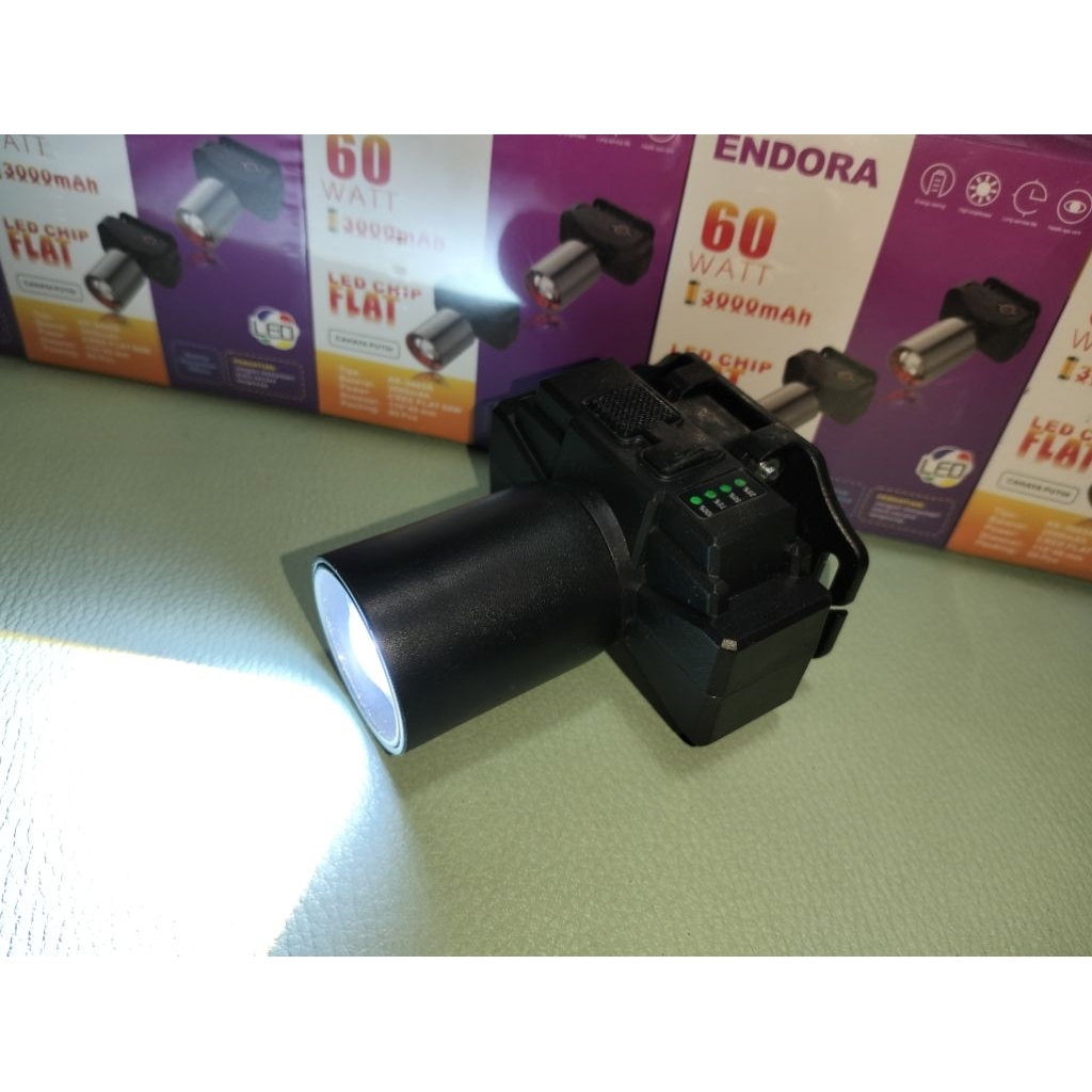 senter kepala zoom dari endora 60w 3000mAh