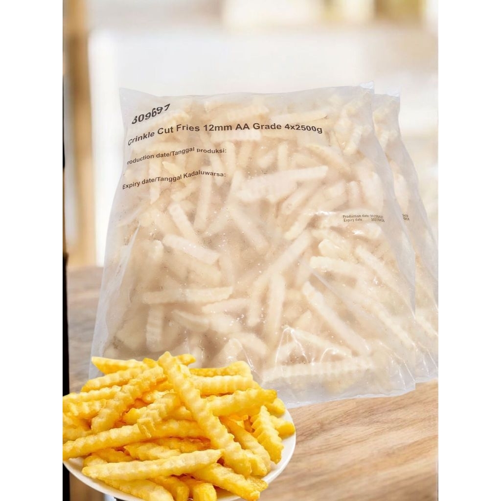 Kentang Crinkle Aviko 2.5 kg | kentang cringkel| kentang gerigi| cringkel kentang | kentang steak| M