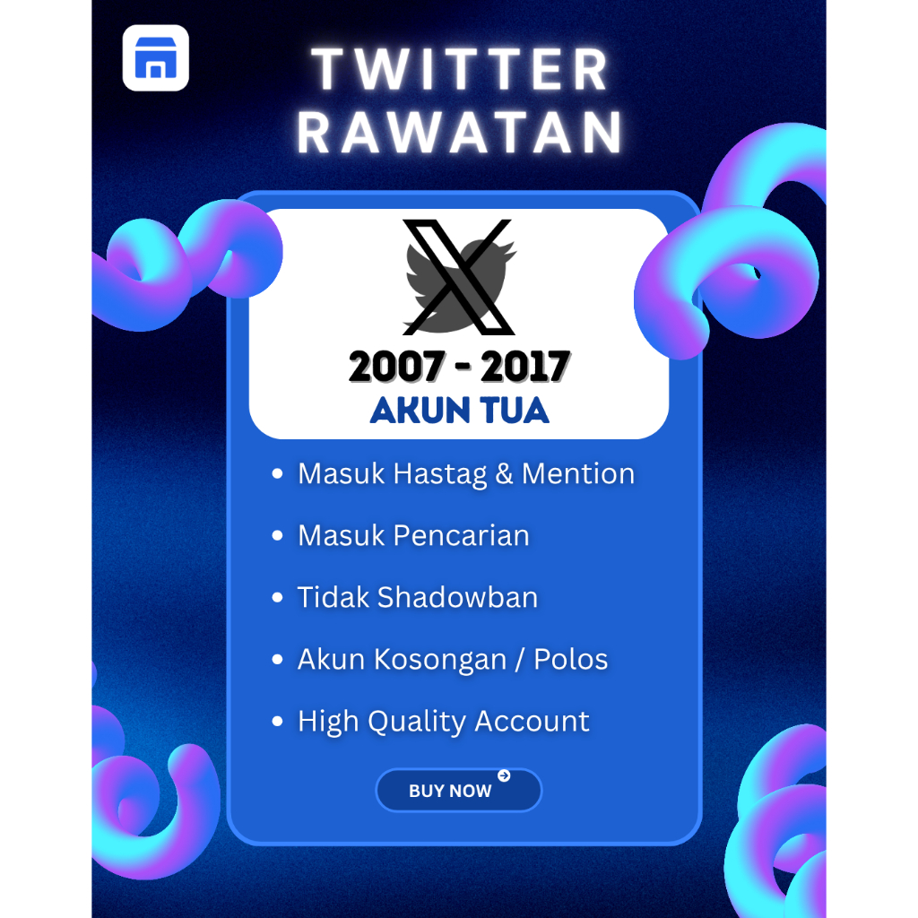 Jual Akun Twitter Rawatan 2007–2024 | FRESH | Masuk Hashtag & Mention | Siap Pakai
