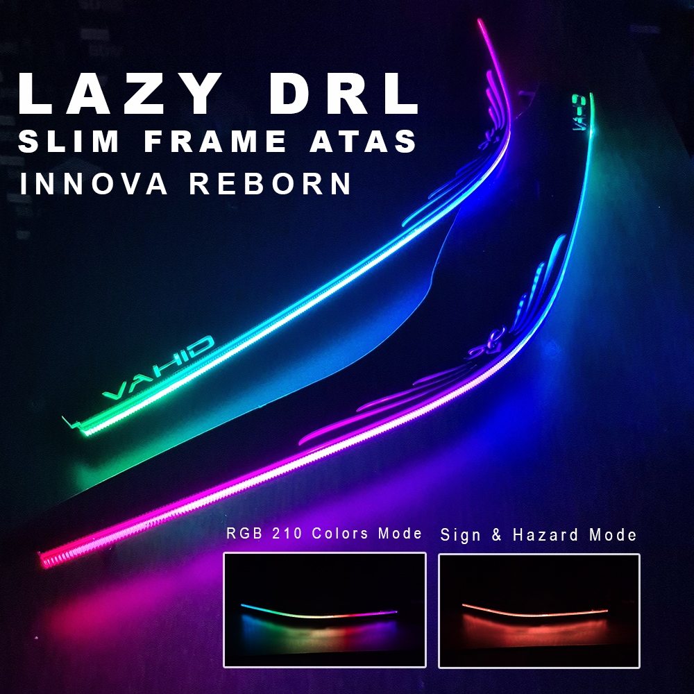 FT03-WRGB Lazy DRL Slim Frame RGB Innova Reborn | Custom Frame Alis DRL Lazy Bagian Atas Untuk Innov