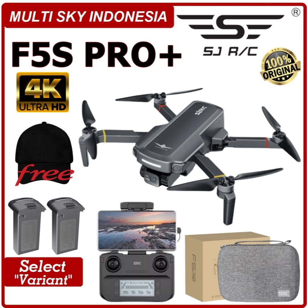 Drone SJRC F5S Pro Plus 4K 3KM Quadcopter EIS Gimbal Camera Drone GPS
