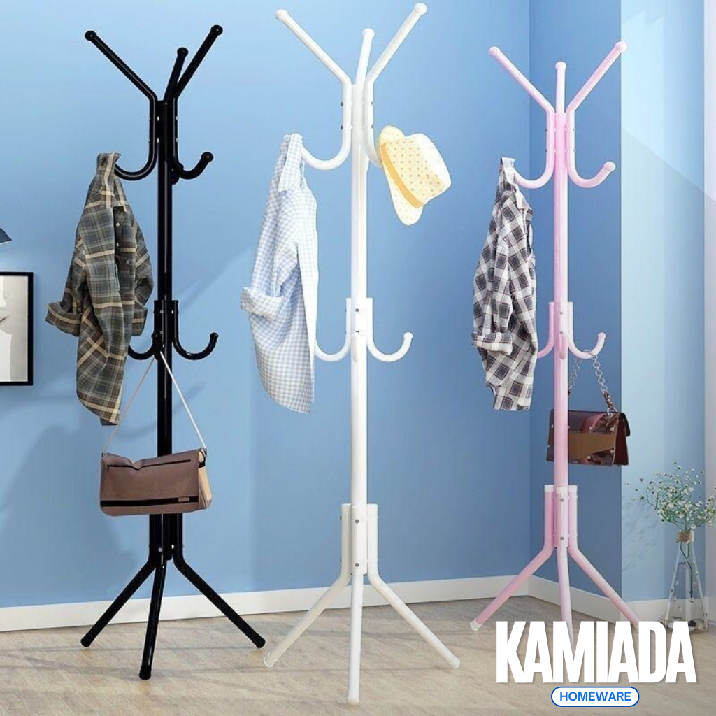 Gantungan Baju/ Aesthetic Berdiri Besi Kuat Serbaguna/Berdiri Gantungan Topi Tas Gantungan Berdiri A