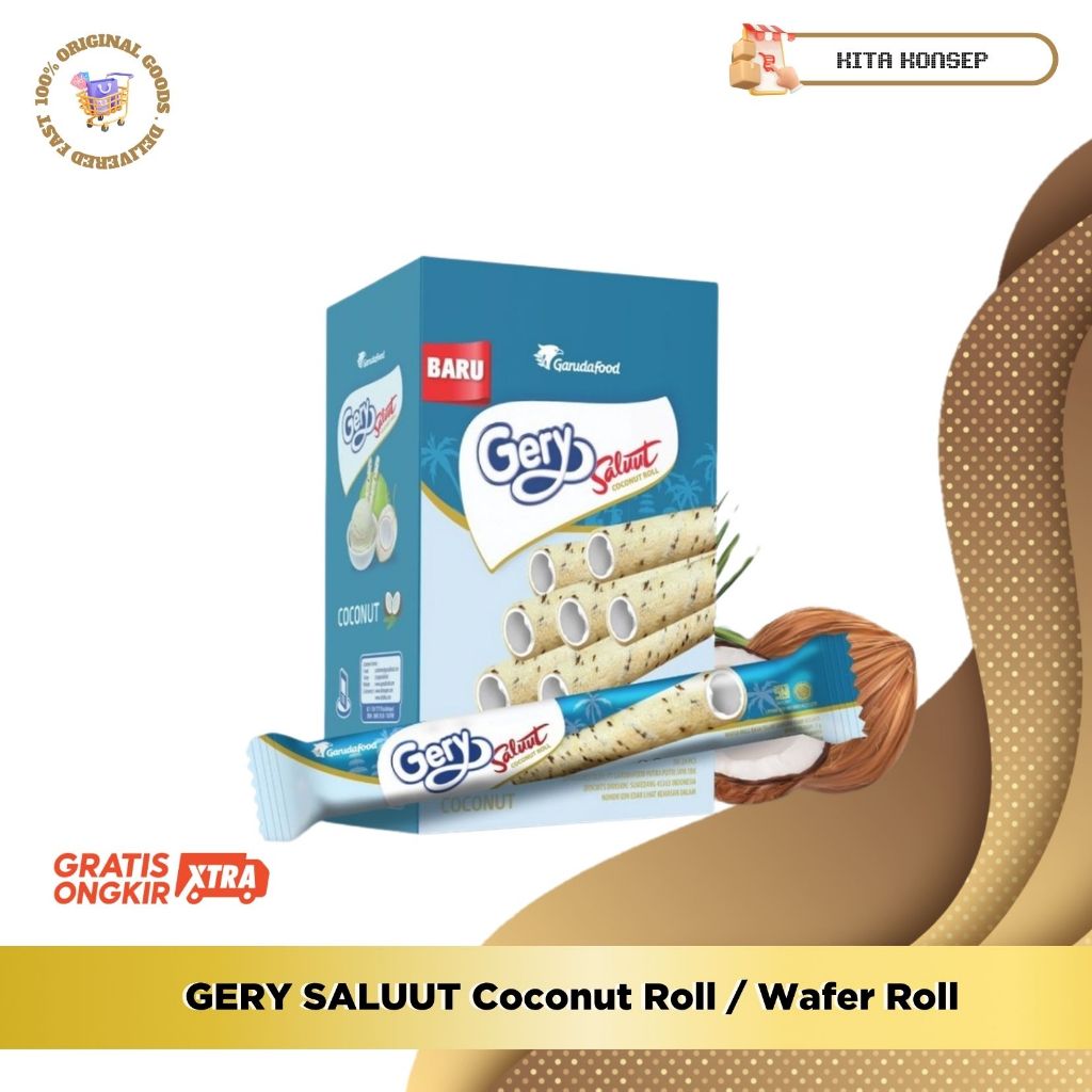 GERY SALUUT Coconut Roll / Wafer Roll
