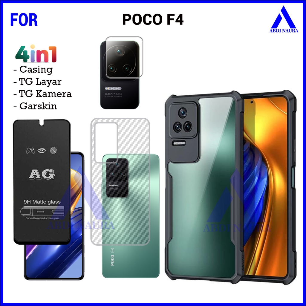 Paket Hardcase Fusion Xiaomi Poco F4 F4 GT F3 Casing Xundd Transparan Shockproof