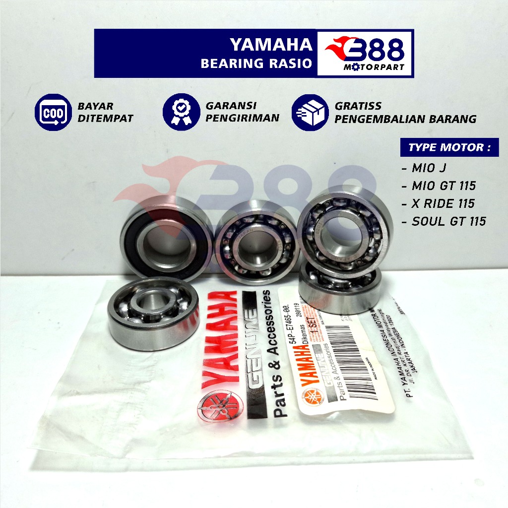 BEARING RASIO MIO J MIO GT 115 X RIDE 115 SOUL GT 115