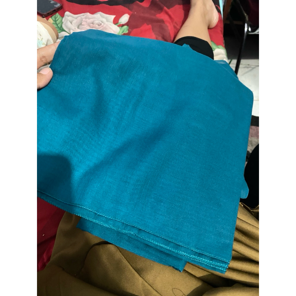 HIJAB SEGI EMPAT WARNA HIJAU TOSCA HIJAU PKK