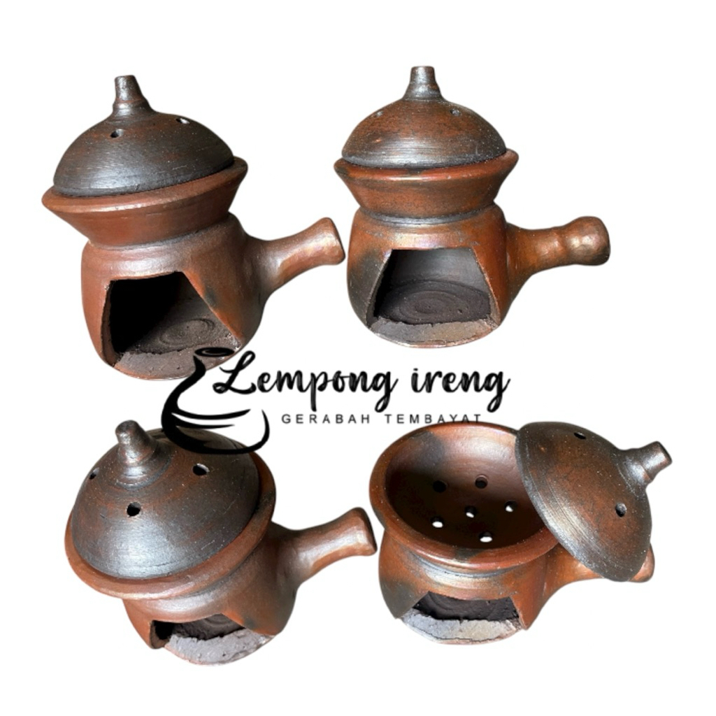 Anglo Tungku Aromaterapi Gerabah Bayat Dupa Ratus Kemenyan Tungkur Bakar Tradisional Asli Anglo Pega