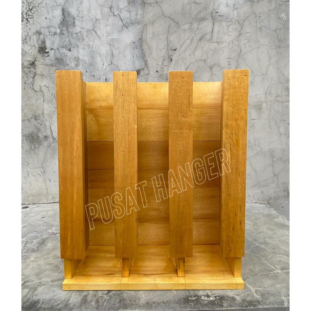 Rak Indomie Kayu / Rak Mie Instan / Display Warmindo Minimalis Serbaguna