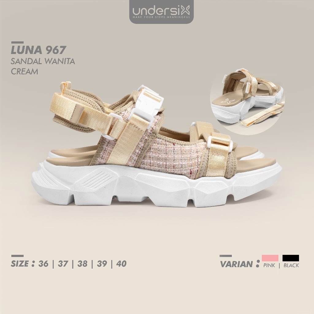 Undersix Luna 967 Sandal Wanita Stylish Nyaman || Undersix Luna 967 Sandal Gunung Wanita Anti Slip