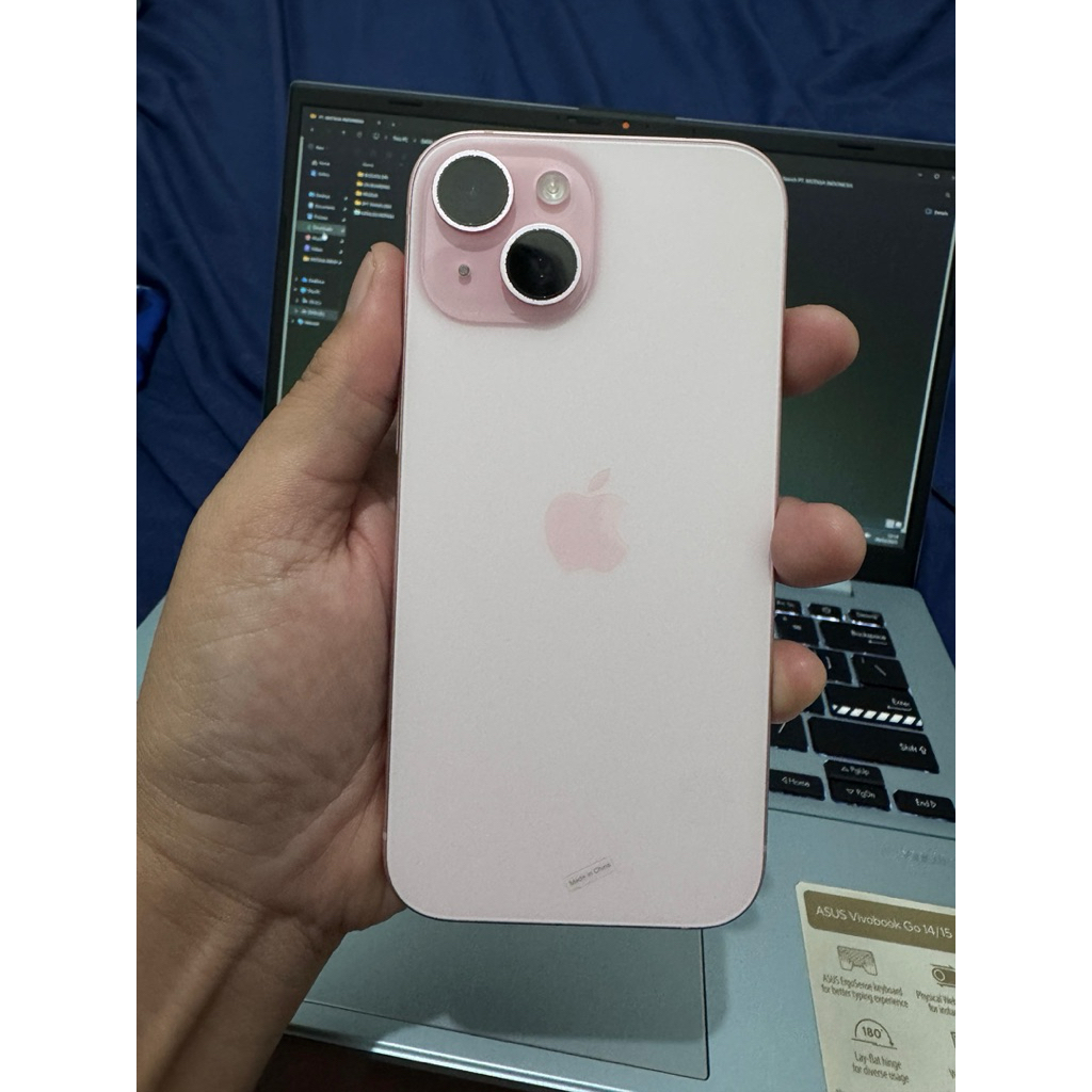 SECOND HP IPHONE 15 128gb PINK IBOX