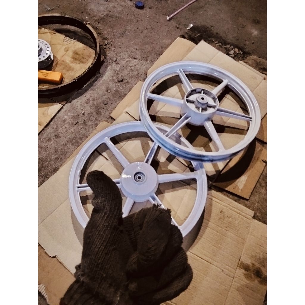velg palang 1set Honda grand legenda² Supra x lama teromol prima All Motor