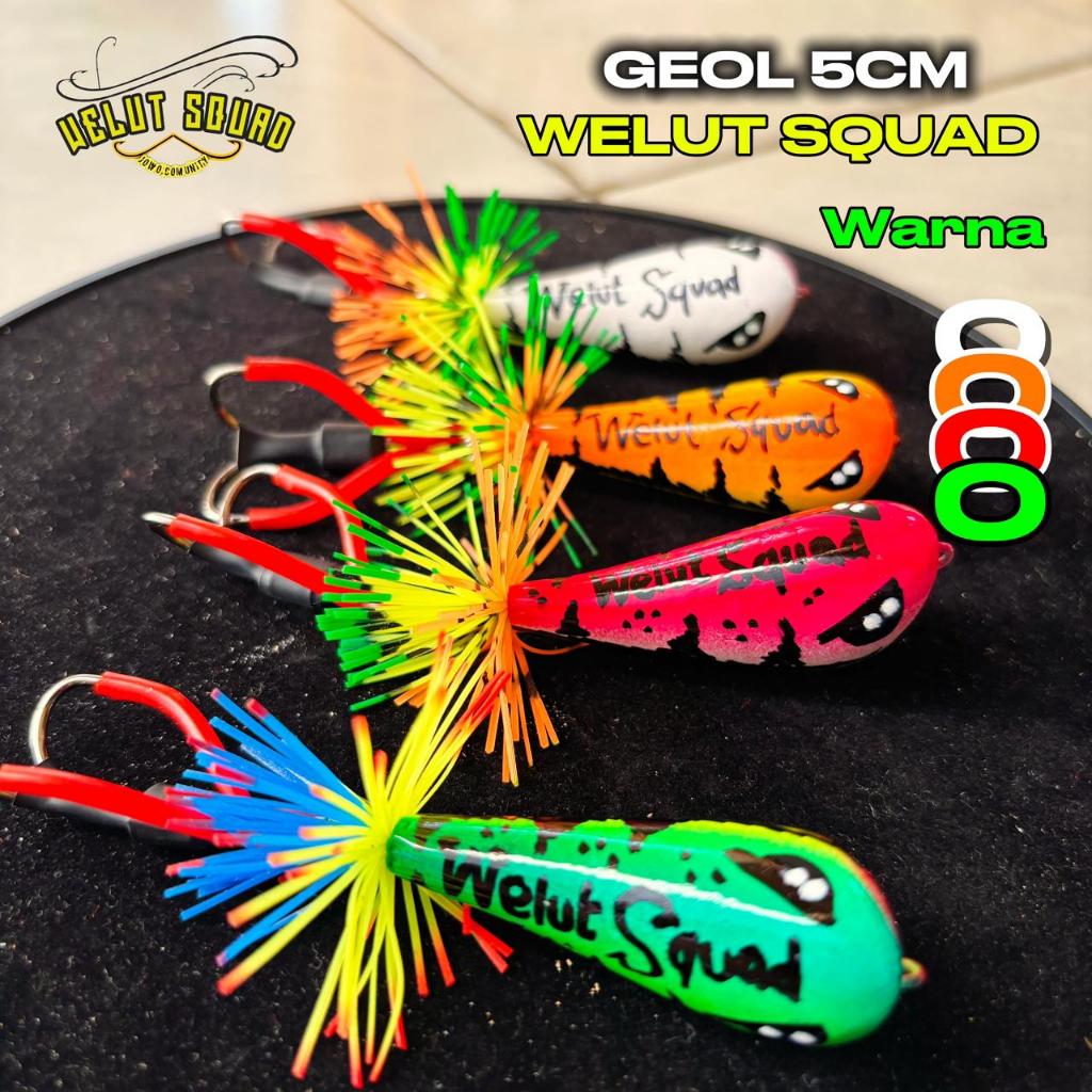 UMPAN CASTING GEOL 5CM WELUT SQUAD ACTION MANTAP POL
