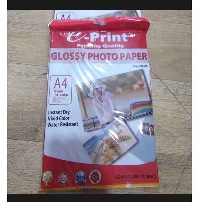 Glossy Photo Paper A4 120 gsm 100 Lembar