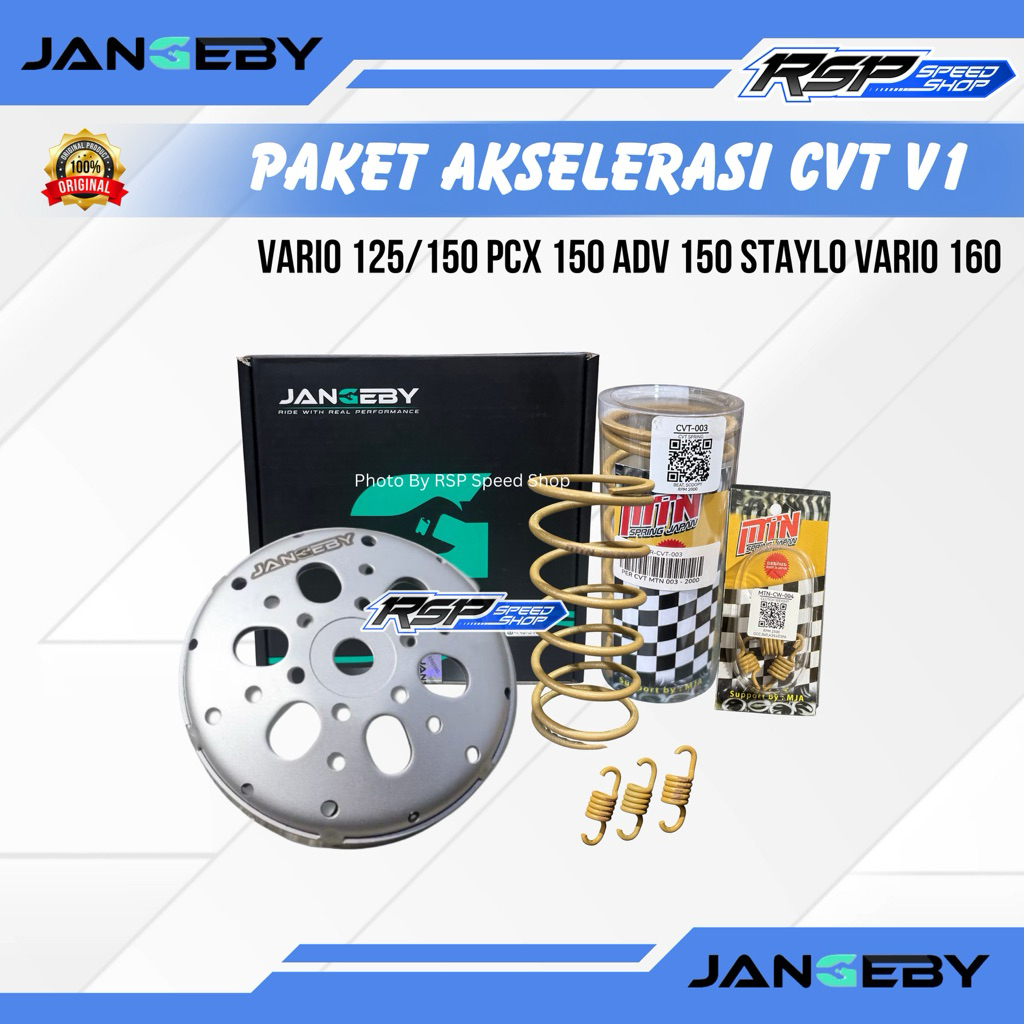 PAKET AKSELERASI CVT V1 VARIO 125/150 VARIO 160 PCX 150 ADV 150 PCX 160 ADV 160 STAYLO PAKET UPGRADE