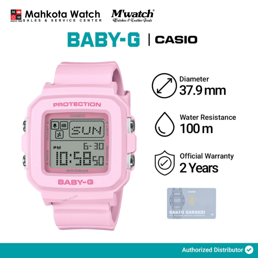 JAM TANGAN WANITA CASIO BABY-G BGD-10-3DR ORIGINAL