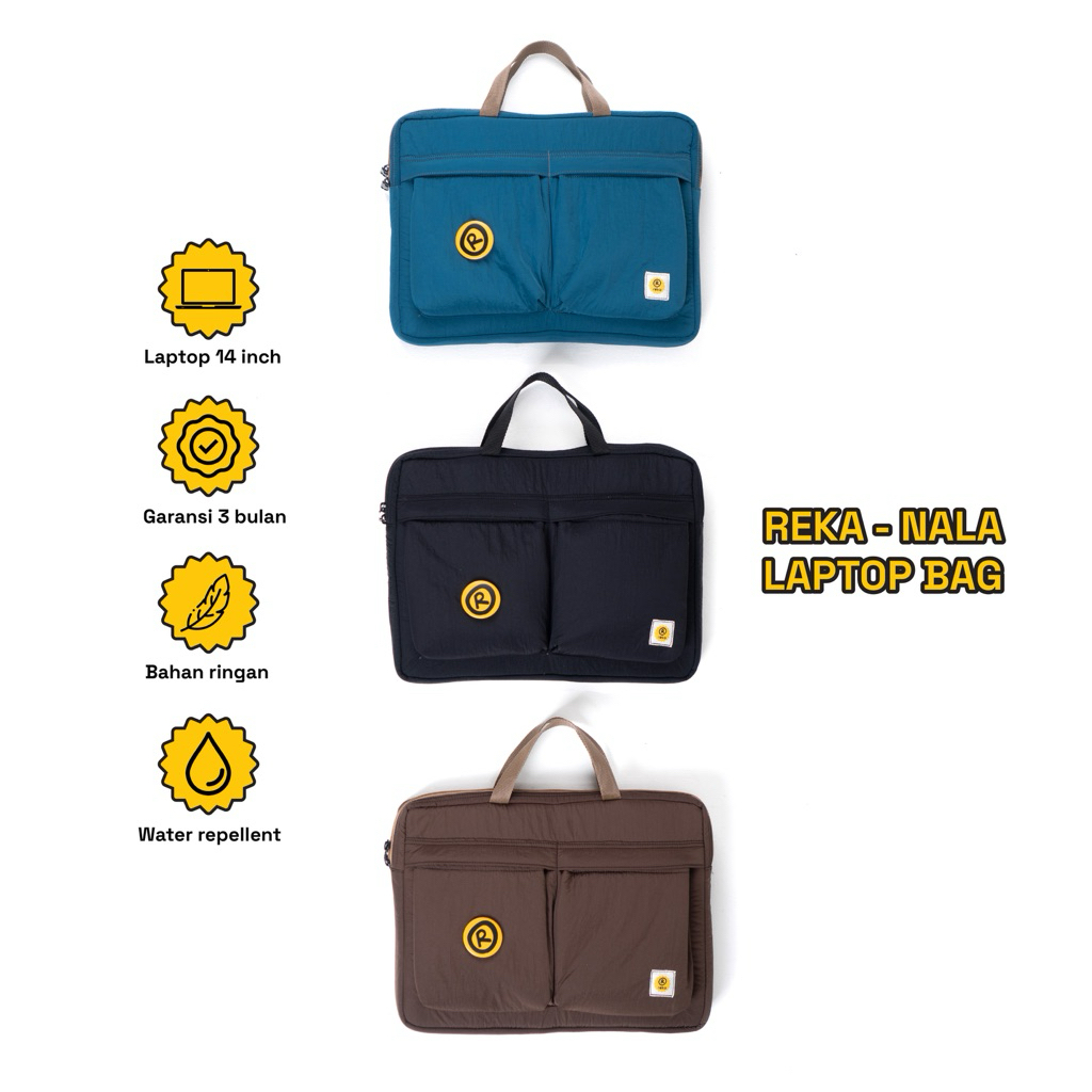 REKA - NALA Laptop Sleeve 14 Inch - Tas Laptop - Laptop Case 14 Inch - Tas Sarung Cover Laptop Water