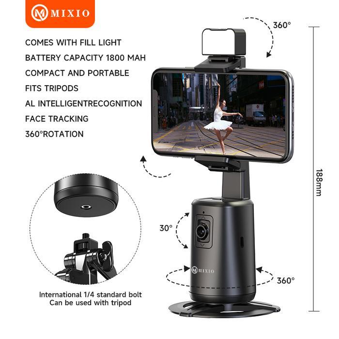 Mixio A200 Face Tracking Gimbal Stabilizer 360°