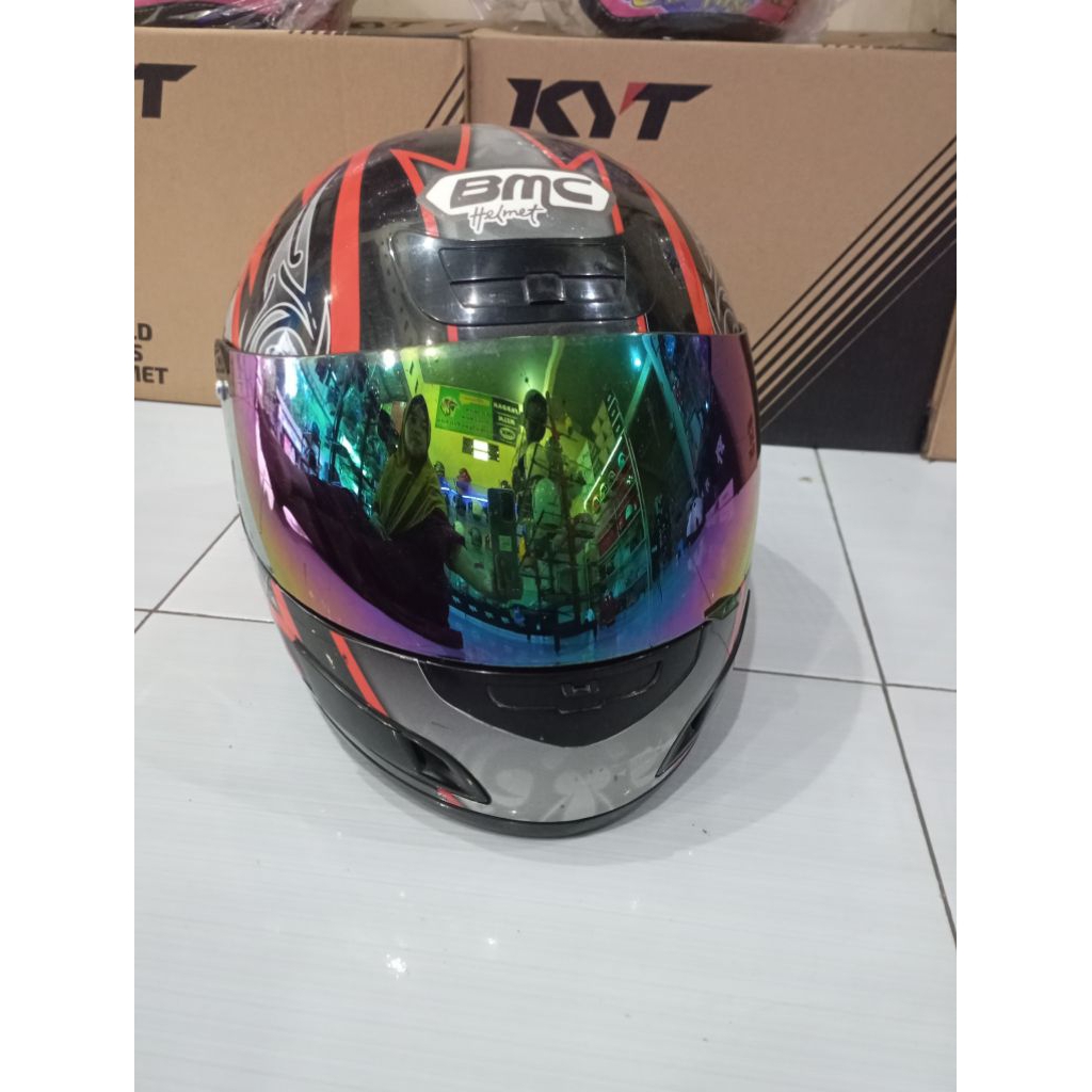 HELM TEROPONG BMC ORIGINAL SECOND BEKAS PL
