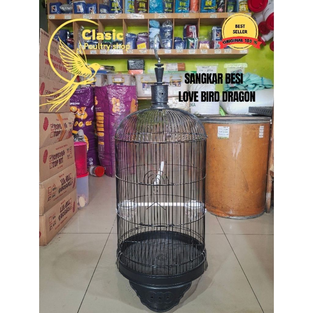 SANGKAR BESI LOVE BIRD DRAGON  ORIGINAL 100%