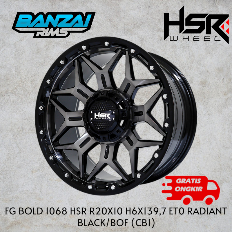 Velg Mobil R20 Hsr Fg Bold Alumunium Alloy untuk mobil GWM TANK balzer everest pajero sport dll