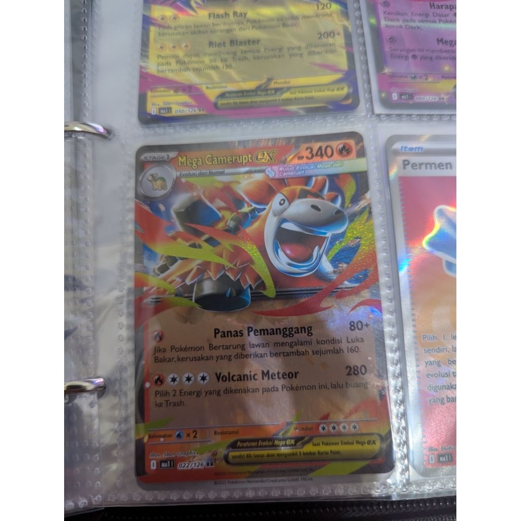 POKEMON CARD MEGA EVOLUSI INDONESIA MEGA CAMERUPT EX