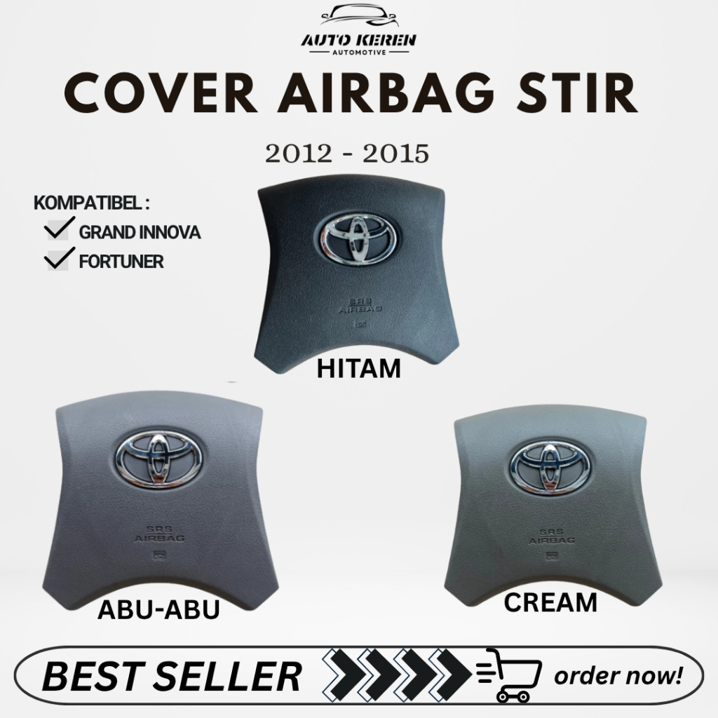 COVER AIRBAG STIR GRAND INNOVA & FORTUNER 2012–2015