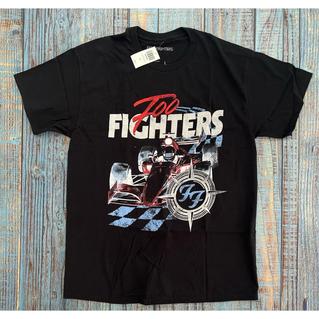 [ORI] Kaos T-Shirt Band Foo Fighters - Race Car Official Merchandise Kaos Pria