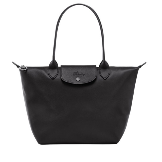 lc lepliage xtra tote bag M black/lc leather/lc cuir tote bag