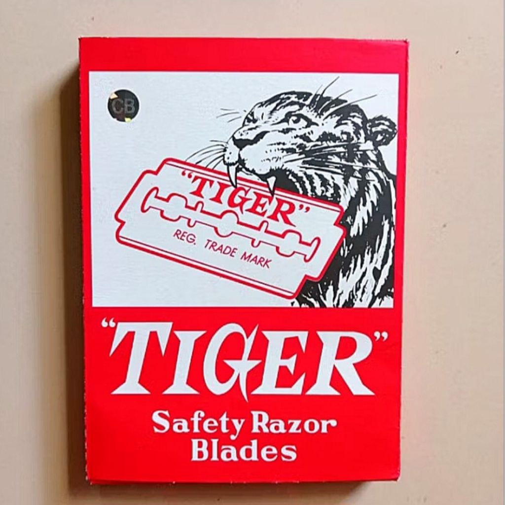 Silet Tiger Asli Original 1 Pak isi 100 pcs silet/ Silet Tiger Safety Razor Blades / Silet Tiger 1 P