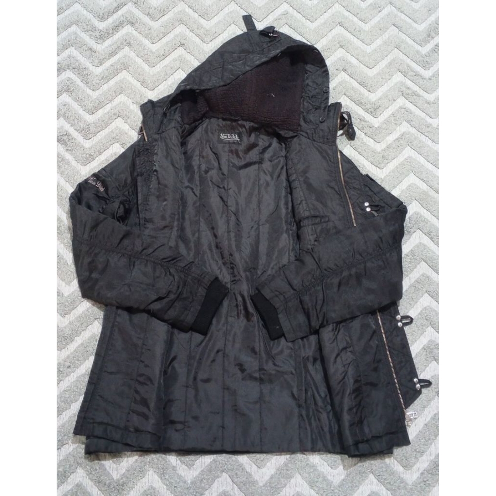 Jaket vondutch outdoor gorepad hidden hoodie parka hiking hangout motoran anti air