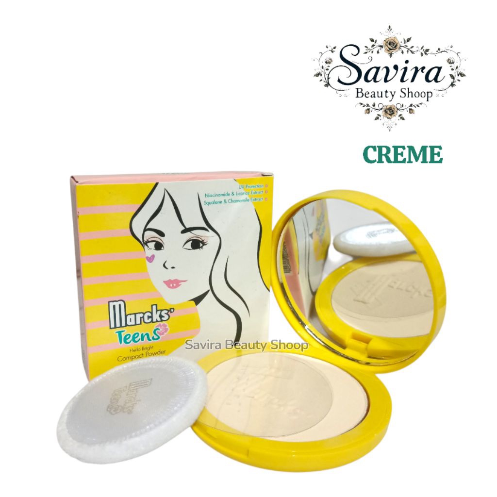 Bedak Padat Marcks Teens - Bedak Marcks Creme Teens