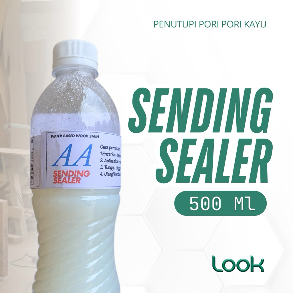 [ 500 ML ] Politur Kayu Jati Mahoni Waterbased AA MAHONI Plitur Woodstain Botol 500 ML | Pewarna Kay