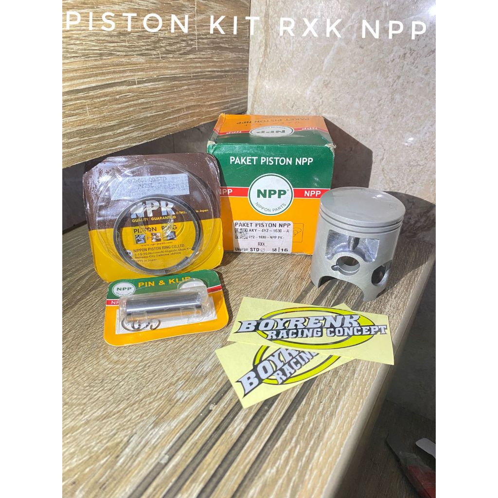 PISTON KIT SEHER SEKER RX KING OVERSIZE STD 50 100 150 200 250 300 350 400 NPP - BOYRENK RACING OLSH