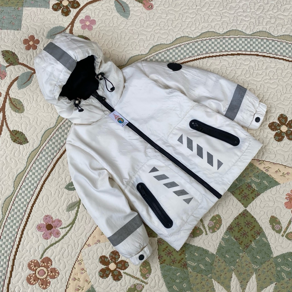 rare item jacket winter anak m0ncl3r x 0ff white reflectif keren