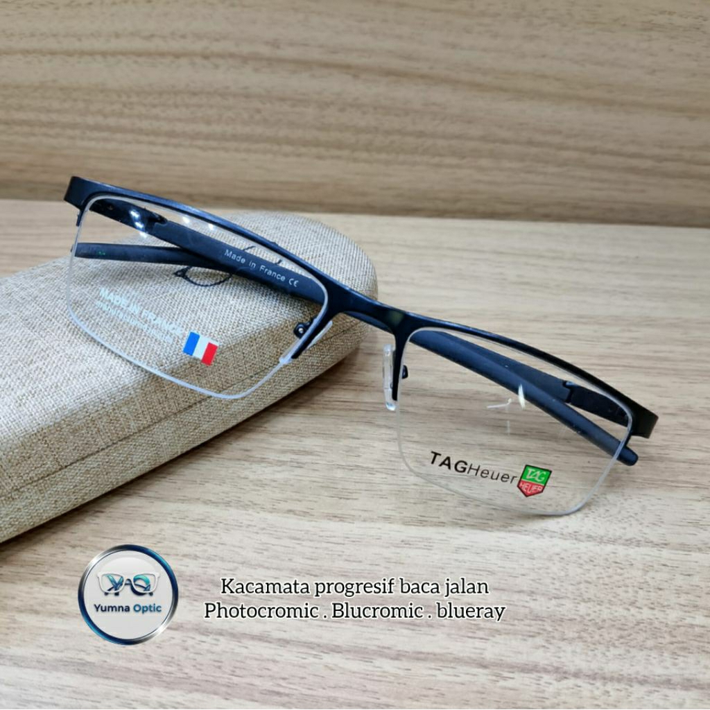Kacamata Progressive | Baca Dan Jalan | Lensa photocromic | Bluecromic | Blueray | Crmc Berubah Warn