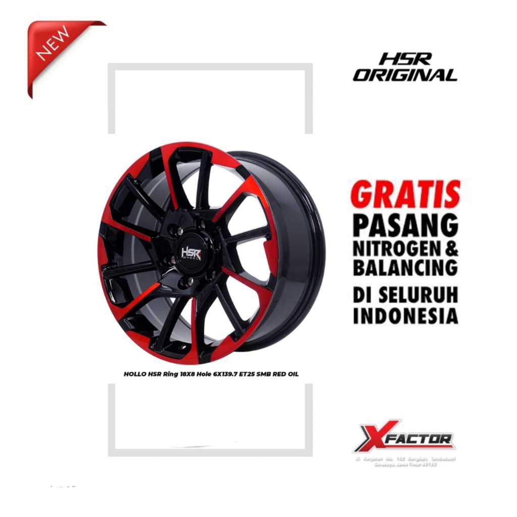 VELG MOBIL HSR R18 HSR HOLLO R18X8 H 6X139,7 ET25