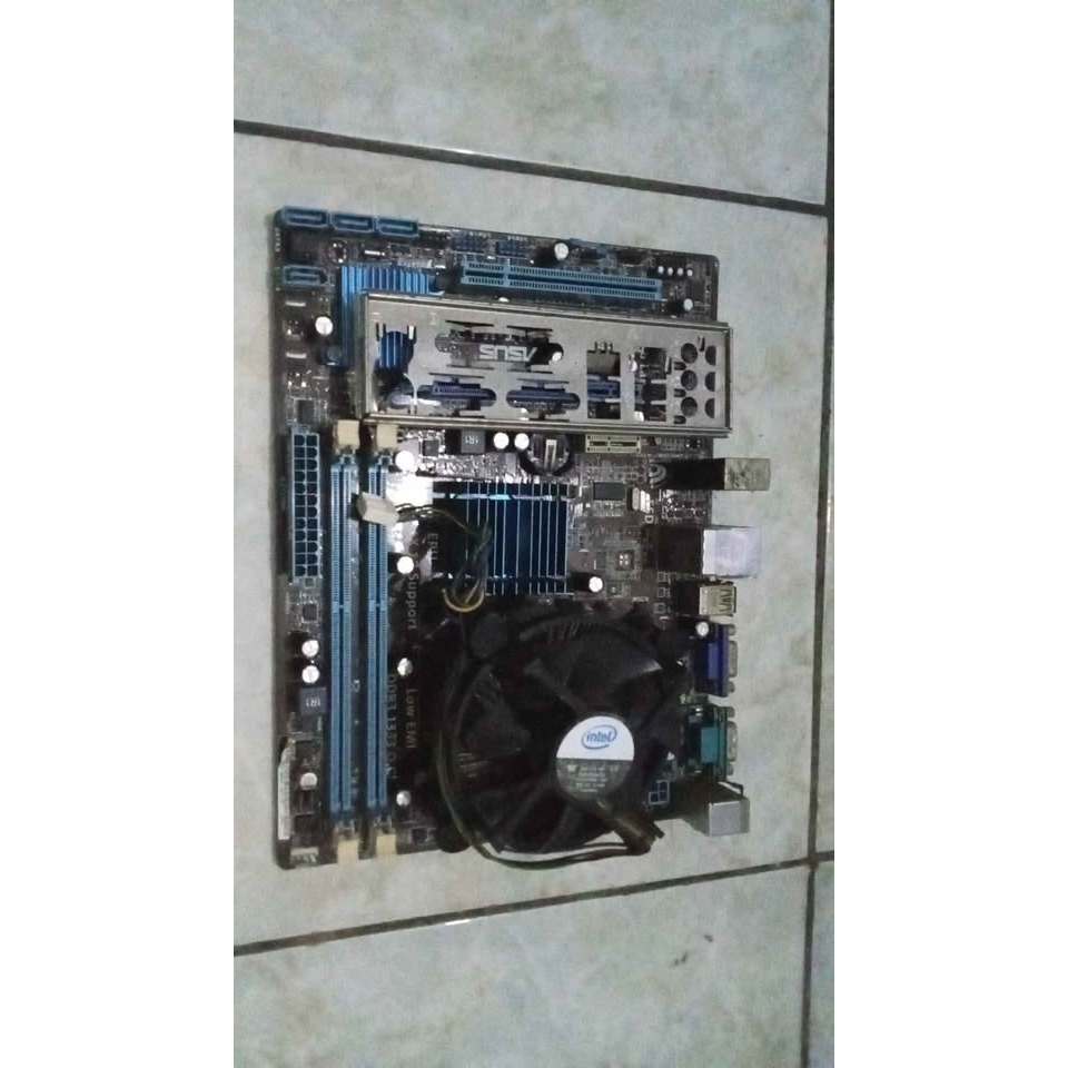 motherboard asus g41 plus prosessor dan heatsink