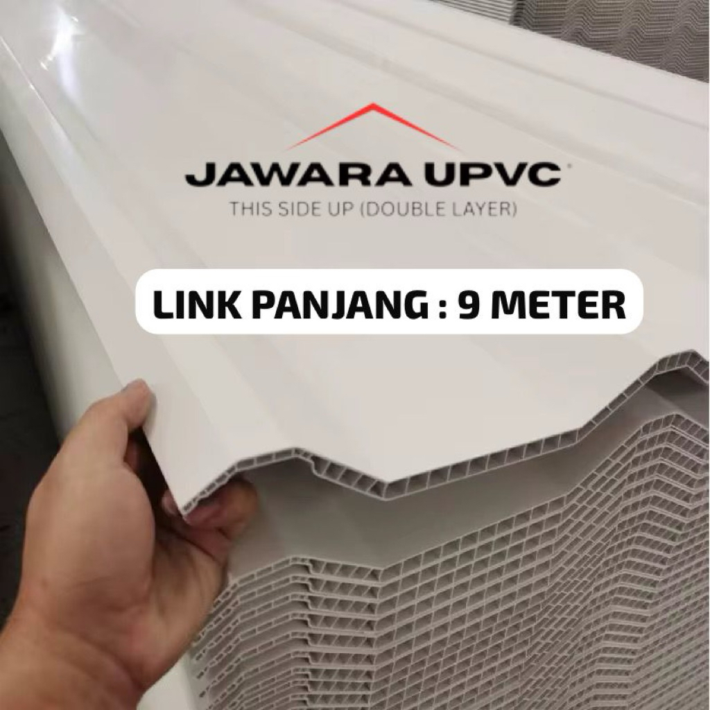 Atap Upvc Double Layer Jawara Tebal 10 MM / Alderon Doubel Layer