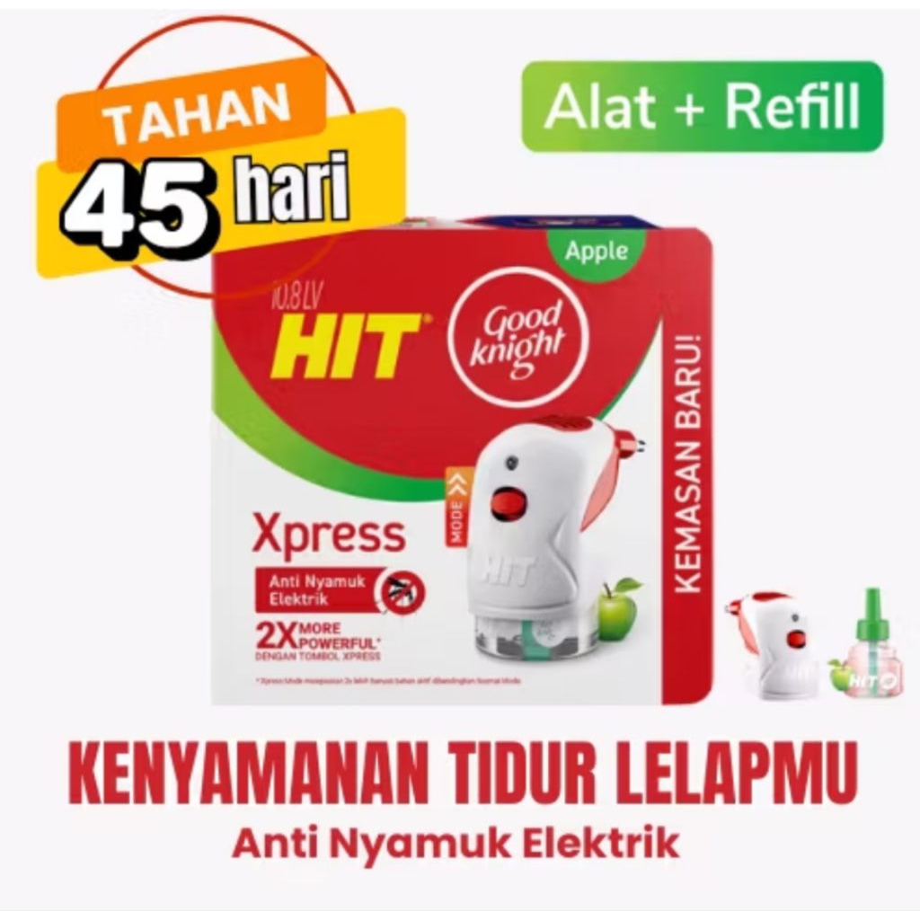 Hit Xpress Set Alat Dan Refill Obat Nyamuk Elektrik GoodKnight