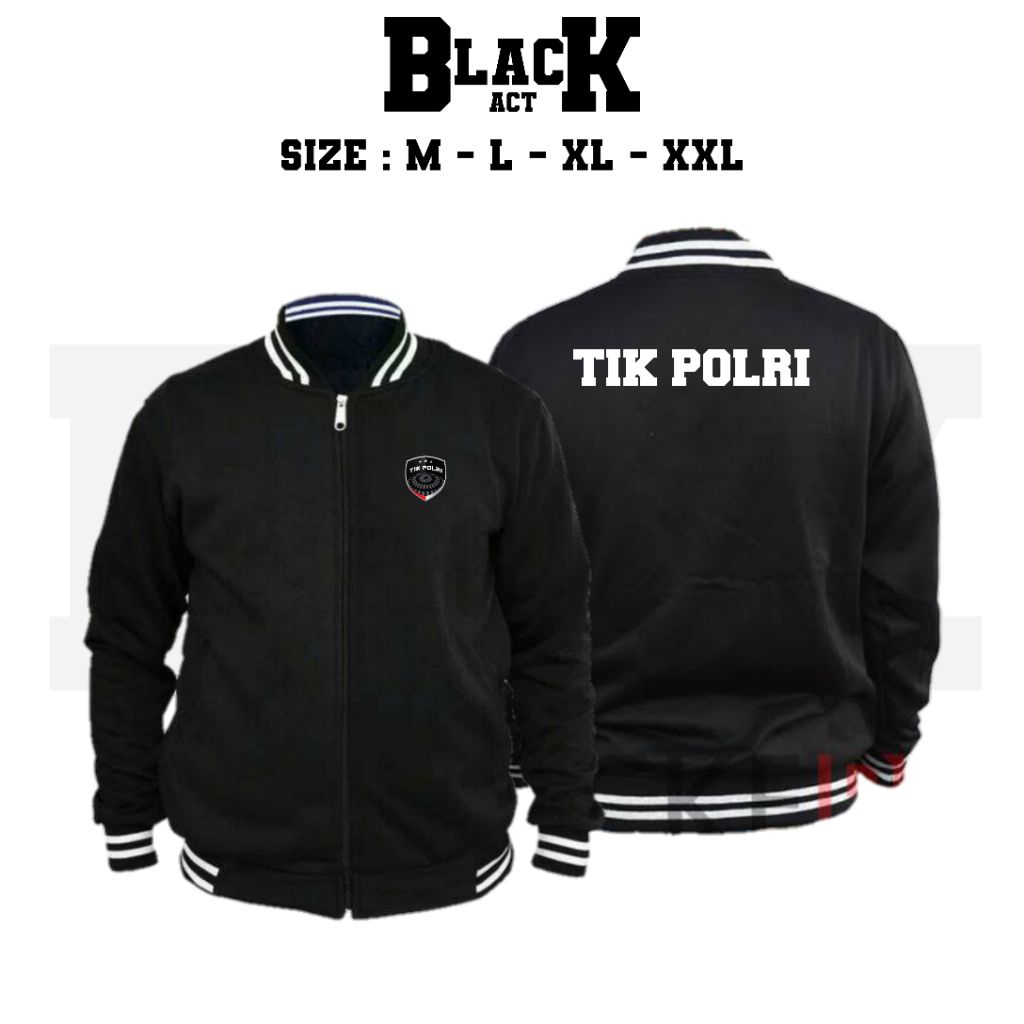 JACKET BASEBALL TIK POLRI SIMPEL