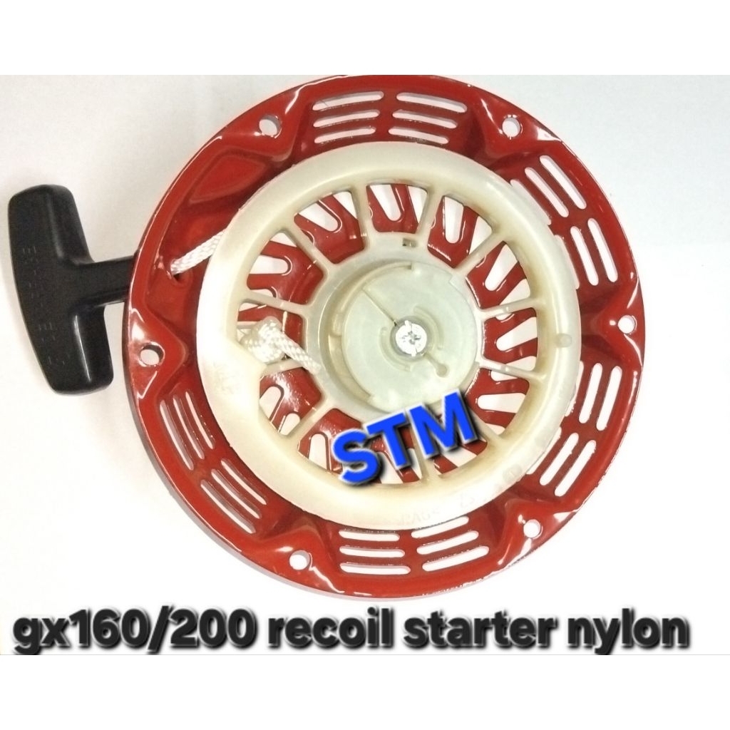 Gx160 kap engkol nylon/recoil starter mesin 5.5-6hp engine pompa air