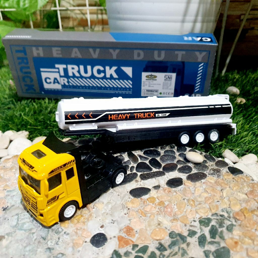 diecast truk tangki police - die cast mobil truk tangki police