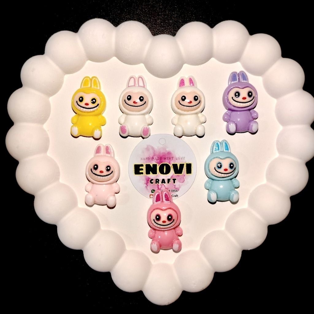 ( 10 pcs ) CLAY RESIN MIX WARNA KARAKTER