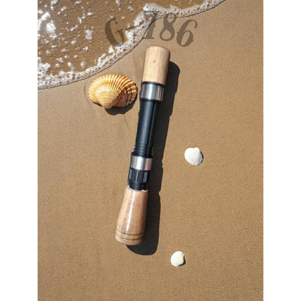 Gagang Joran Pancing Custom Waderan panjang ±18cm+reelseat