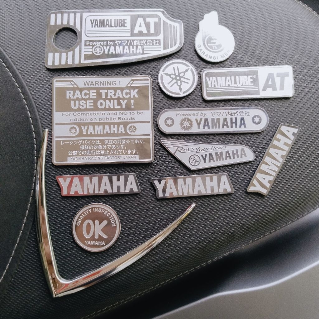 Paket lengkap Emblem Stainless Mio Smile Mio Sporty Motorcycle