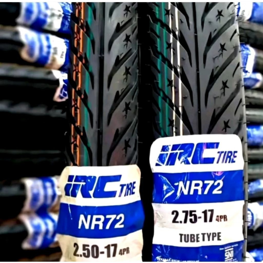 sepasang ban luar ring 17 Vega,supra,revo dll merk IRC ukuran 70/90-17 & 80/90-17